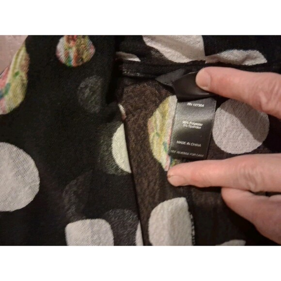 Ali Miles Petite Large Cardigan Polka Dot Abstract - Picture 8 of 8